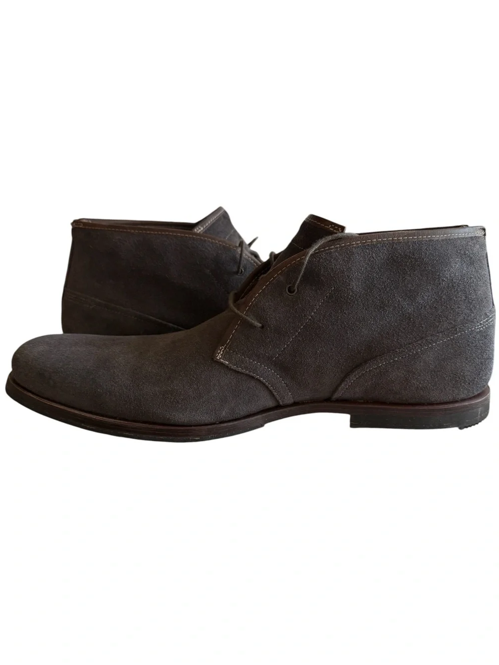 Timberland Men’s Suede Chukka Boots Gray US 12 A1L9X Defender Repellent Leather
